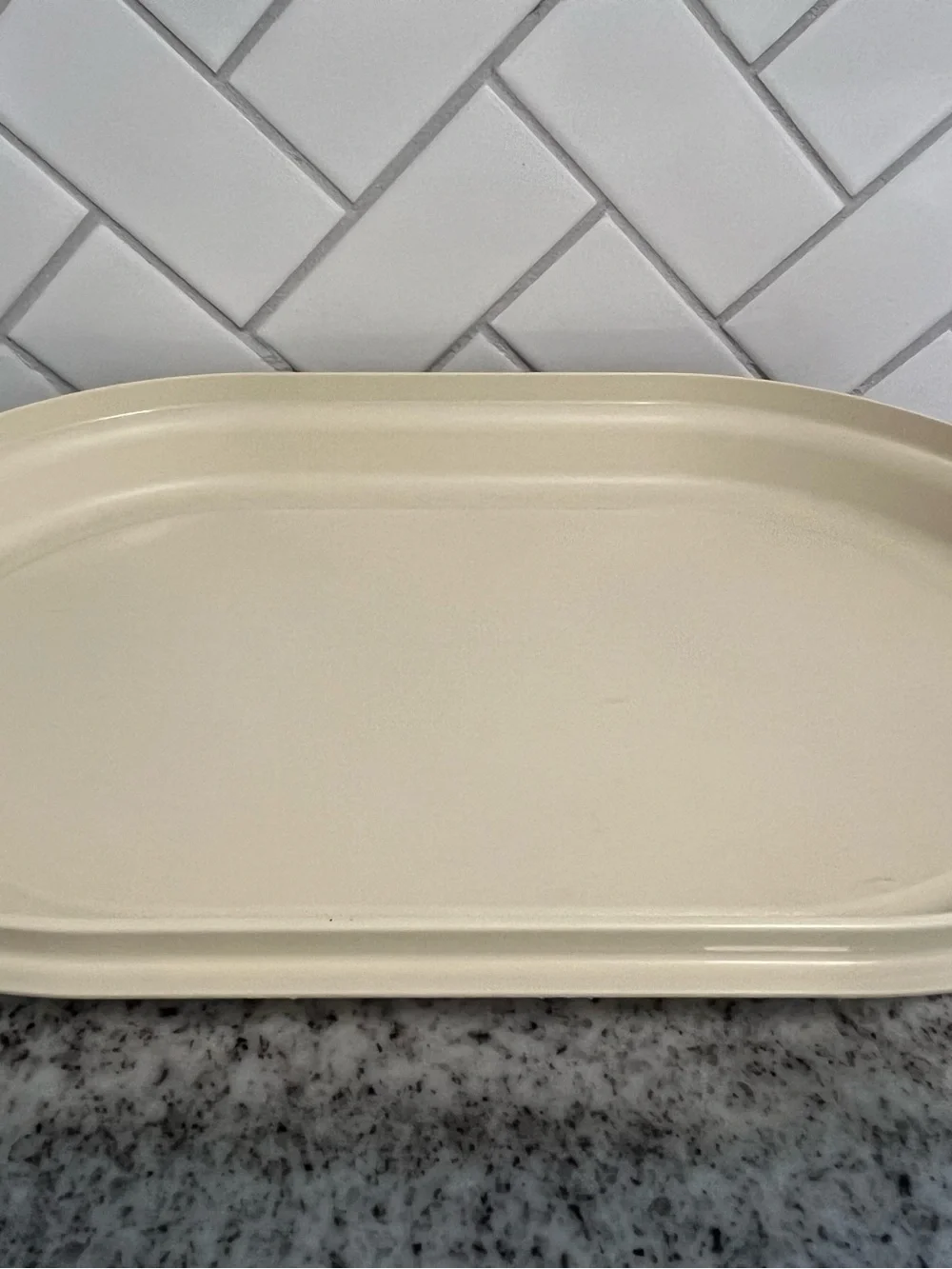 Vintage Tupperware Oval Hot Cold Server 3pc 1326 1327 1328 Gold Almond Set